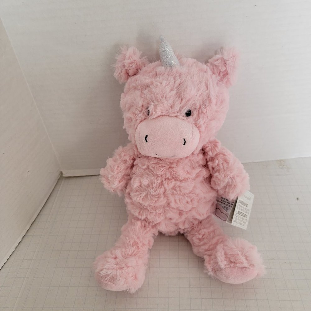 New The Peanut Shell Gift Soft Plush Pink Silver Unicorn Horse Gift Peanutshell